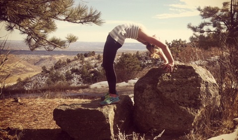 Aneta beim Kripalu Yoga